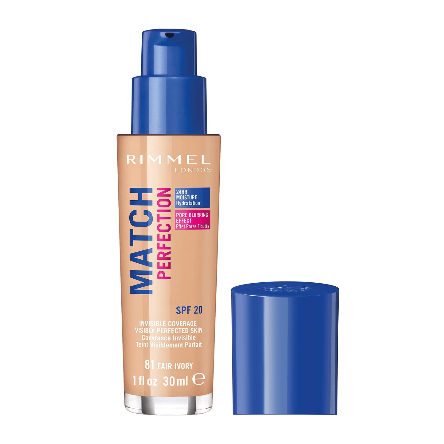 Rimmel Match Perfection Liquid Foundation, 101 Classic Ivory, 30ml