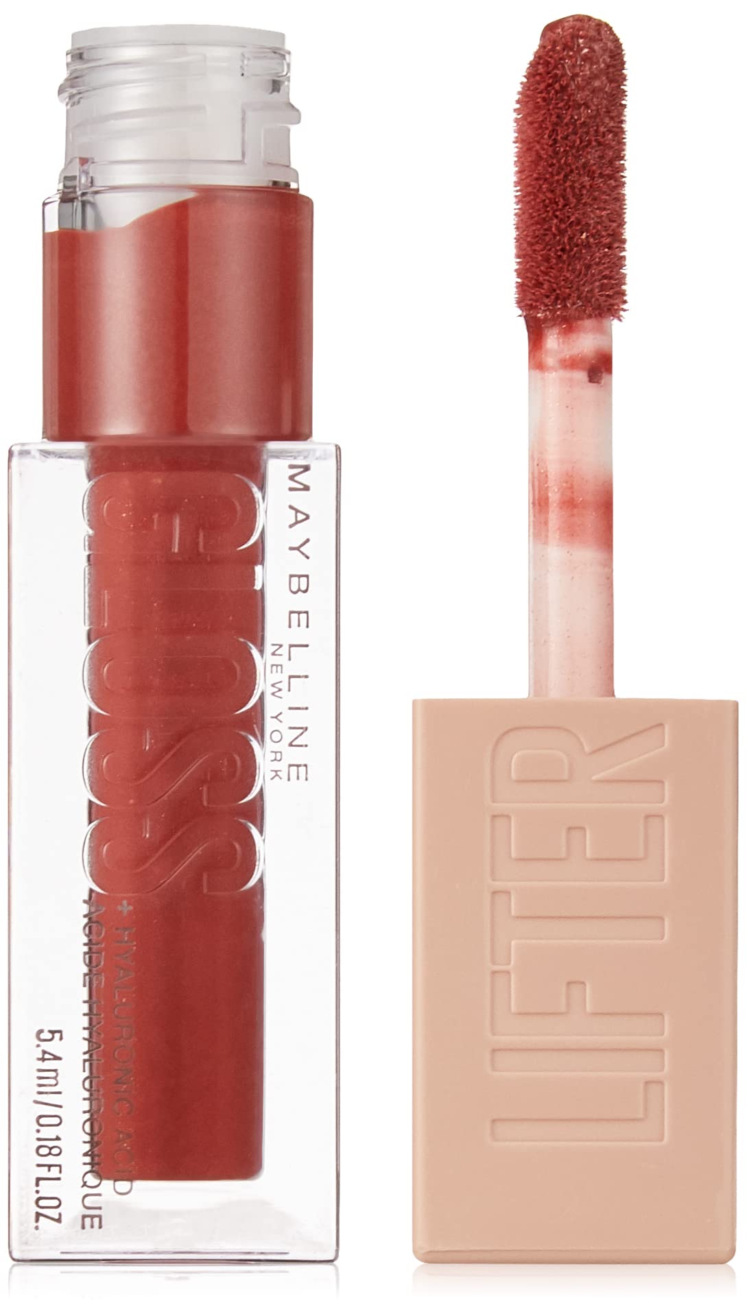 Maybelline New York Lifter Gloss, Hydrating Lip Gloss with Hyaluronic Acid, 5.4 ml, Shade: 003 Moon