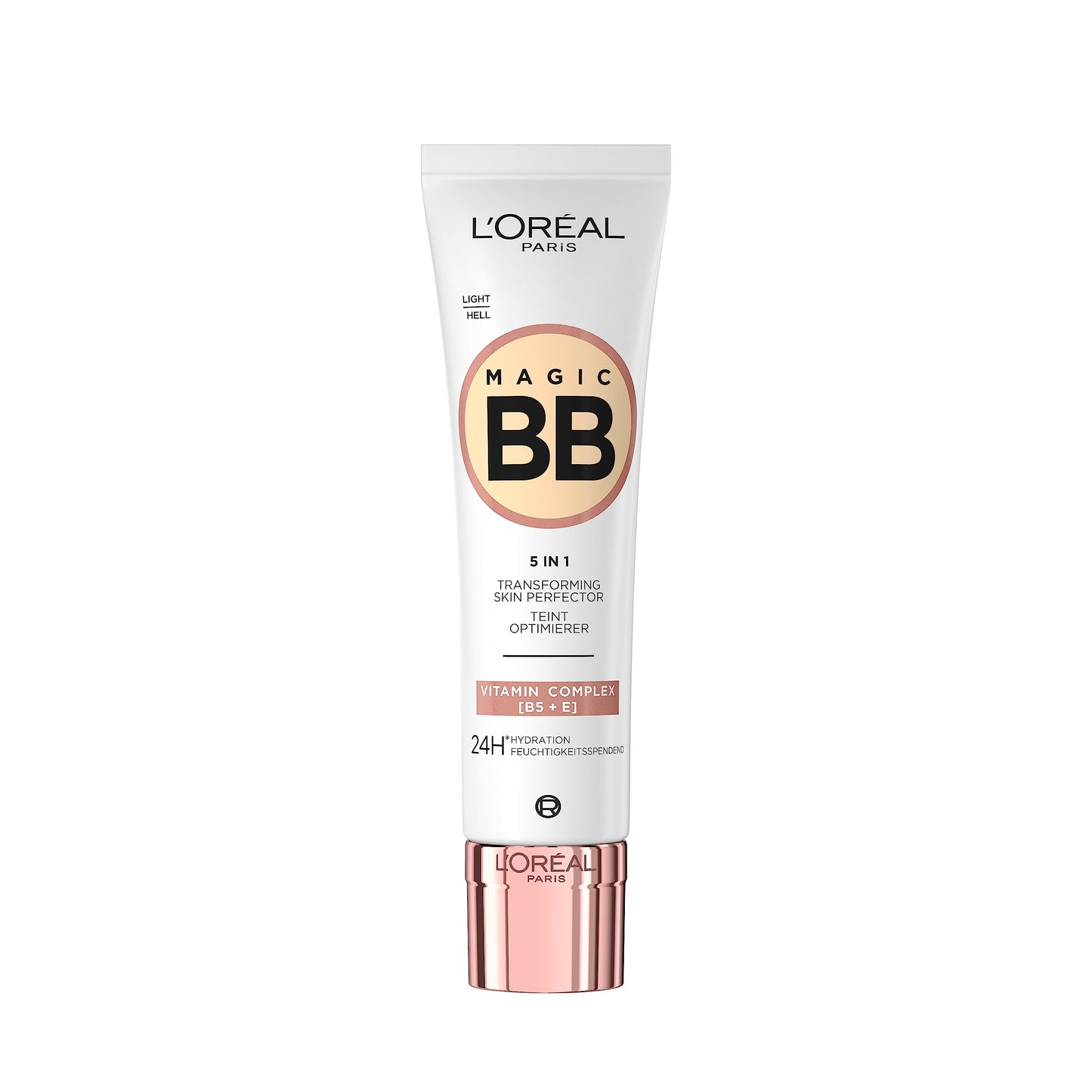 L'Oréal Paris Magic BB Cream with SPF 20, 5-in-1 Skin Tint with Vitamin B5 and Vitamin E, Lightweight Hydrating Formula Adapts to Skin Tone for a Natural Glowy Finish, 30 ml, Shade: 04 Medium