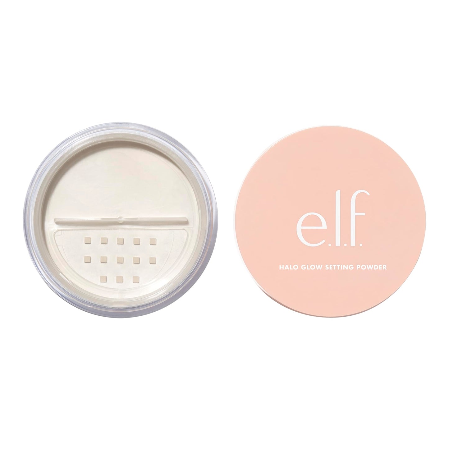 e.l.f., Halo Glow Setting Powder, Silky, Weightless, Blurring, Smooths, Minimizes Pores and Fine Lines, Creates Soft Focus Effect, Medium, Semi-Matte Finish 6.8g