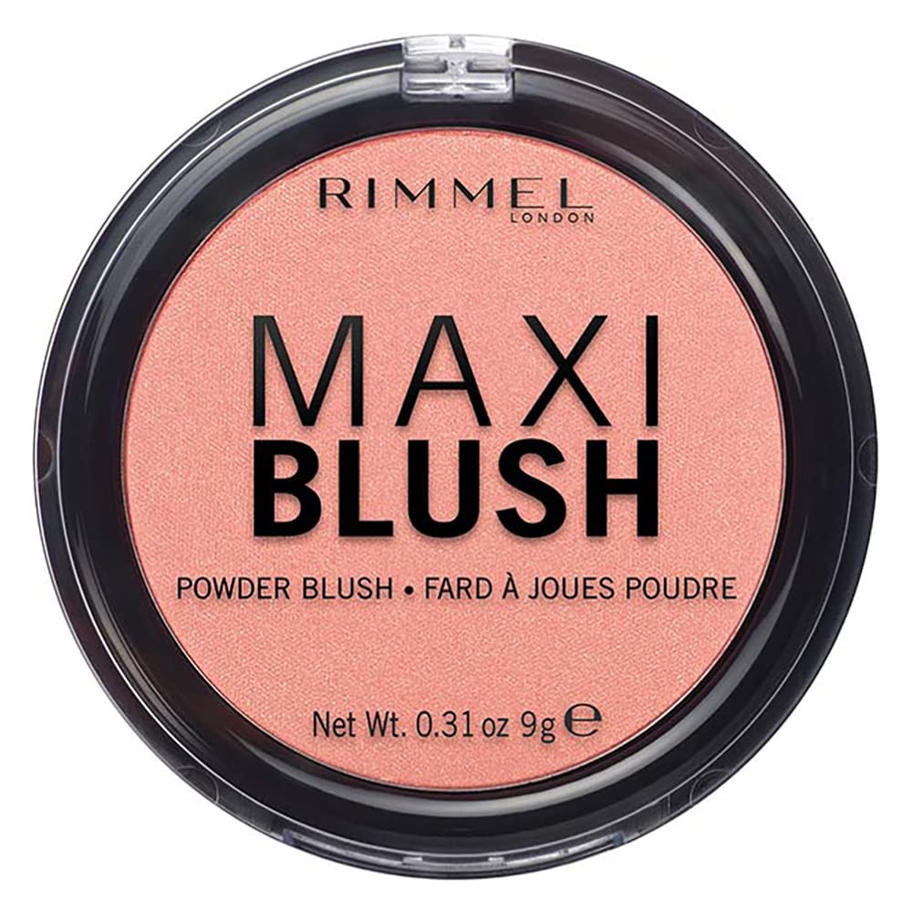 Rimmel London Maxi Blush Pigmented Powder Blusher, Wild Card, 9 g