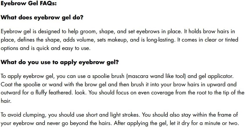 e.l.f. Brow Lift, Clear Eyebrow Shaping Wax For Holding Brows In Place, Creates A Fluffy Feathered Look