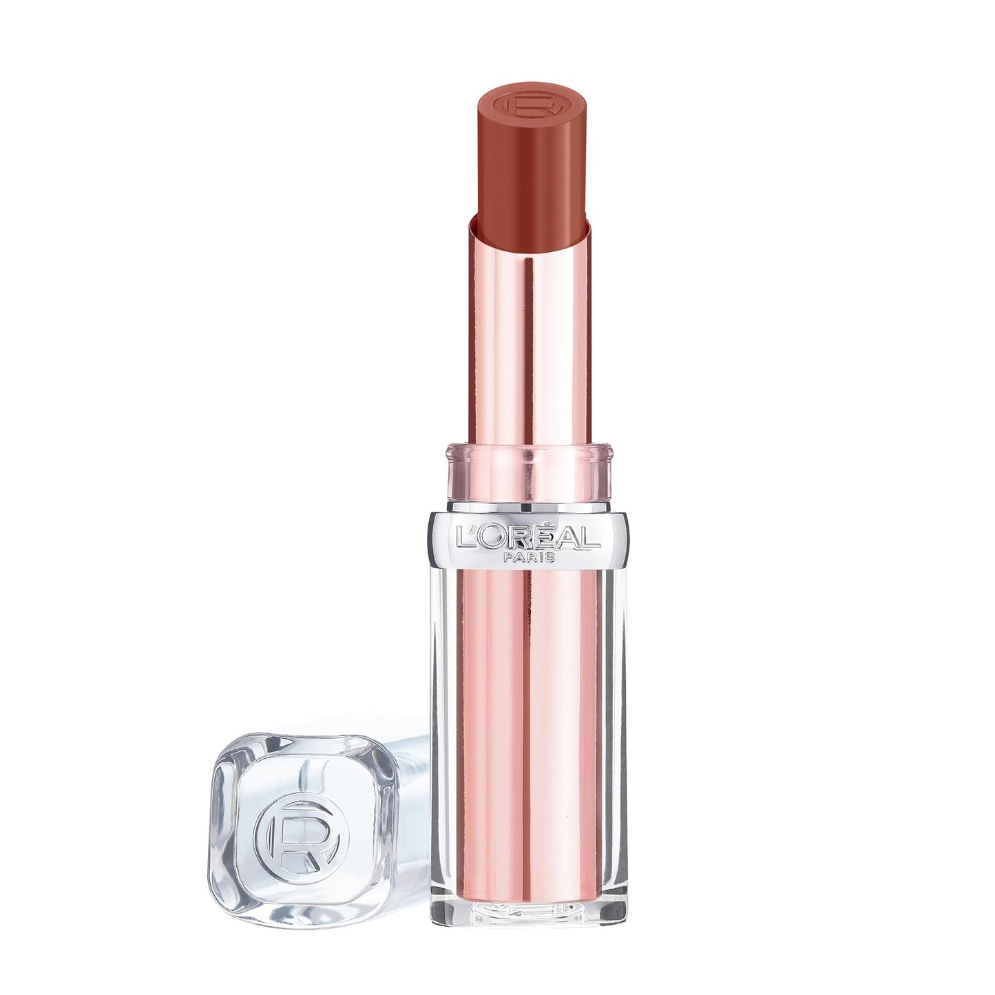 L'Oreal Paris Lipstick, Balm-In-Lipstick, Keep Lips Hydrated and Smooth, Natural-Looking Shiny Finish, Glow Paradise, 191 Nude Heaven?