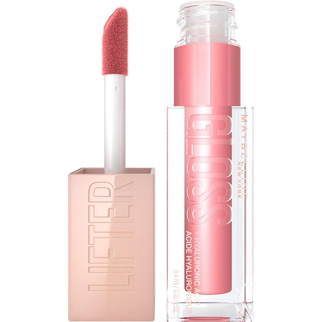 Maybelline New York Lifter Gloss, Hydrating Lip Gloss with Hyaluronic Acid, 5.4 ml, Shade: 003 Moon