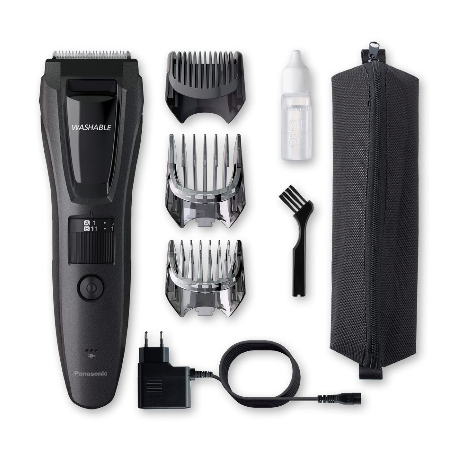 Panasonic ER-GB80 Wet & Dry Electric Beard, Hair and Body Trimmer for Men, 18 x 5.2 x 4.3 cm, Grey, 330 g