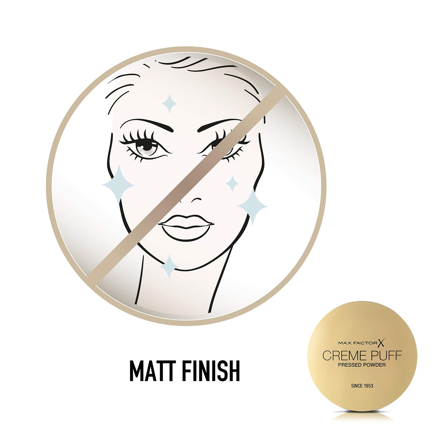 Max Factor Crème Puff Pressed Powder, 13 Nouveau Beige, 14g