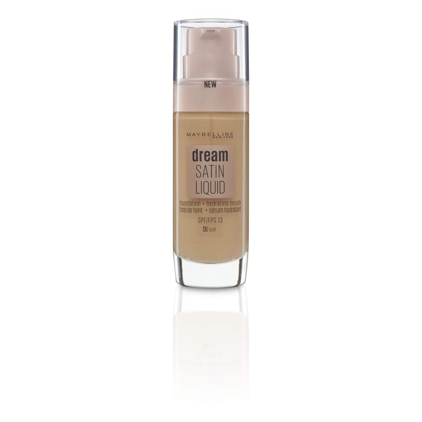 Maybelline Foundation, Dream Radiant Liquid Hydrating Foundation with Hyaluronic Acid and Collagen - Lightweight, Medium Coverage Up to 12 Hour Hydration - 30 Sand