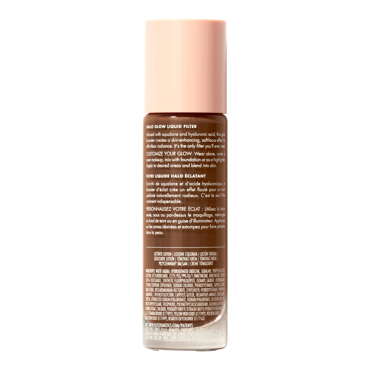 e.l.f. Halo Glow Liquid Filter, Complexion Booster For A Glowing, Soft-Focus Look, Infused With Hyaluronic Acid, Vegan & Cruelty-Free, 0 Fair