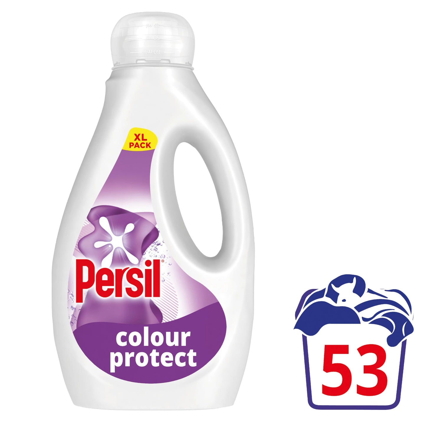 Persil Bio Laundry Washing Liquid Detergent 1st time removal of tough stains outstanding stain removal in quick & cold washes 53 washes (1.431 L)