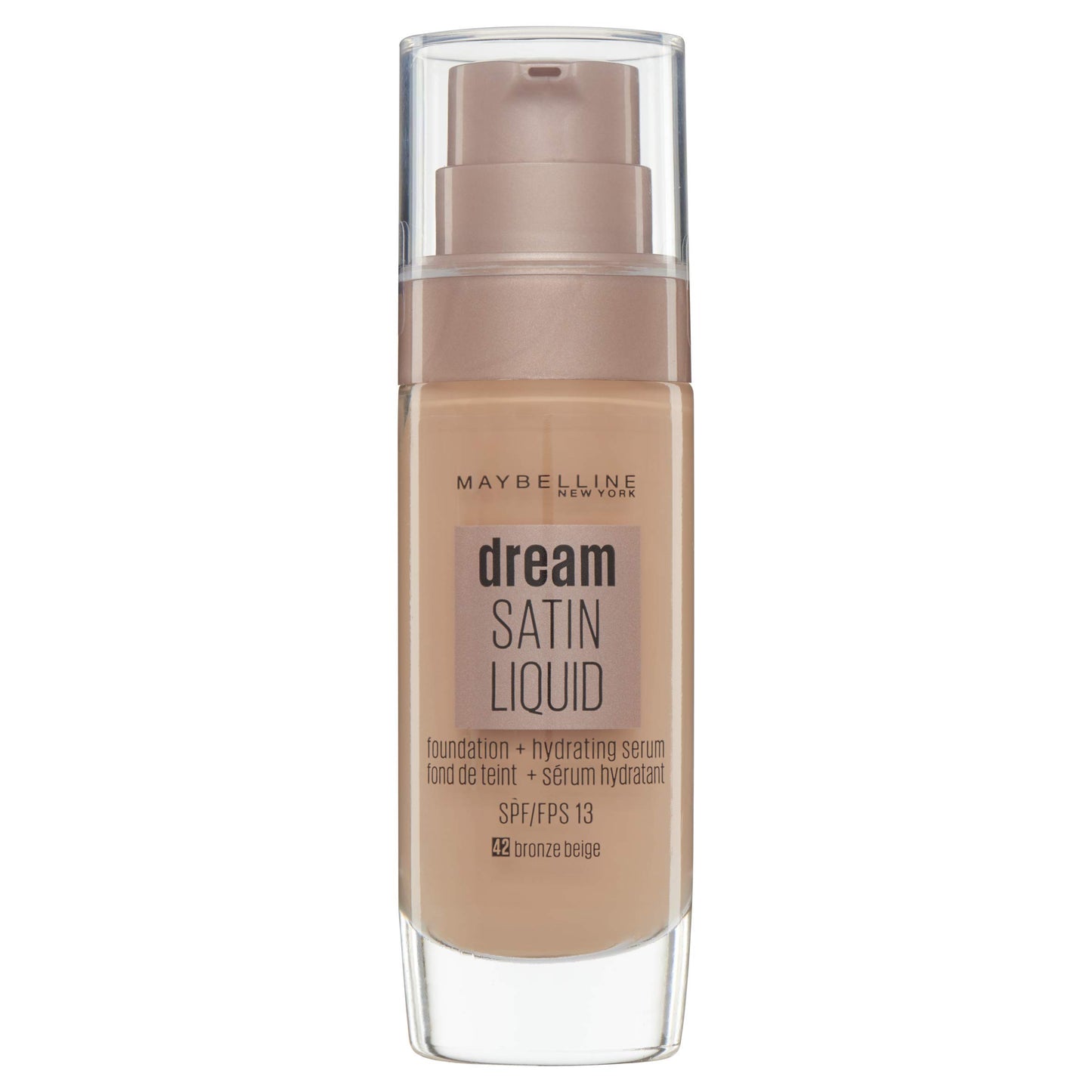 Maybelline Foundation, Dream Radiant Liquid Hydrating Foundation with Hyaluronic Acid and Collagen - Lightweight, Medium Coverage Up to 12 Hour Hydration - 30 Sand