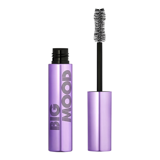 e.l.f. Big Mood Mega Volume & Lifting Mascara, Bold Volume & Instant Lift, Creates Long-Lasting Voluminous Lashes, Deep Brown, 1.1 Oz (10mL)