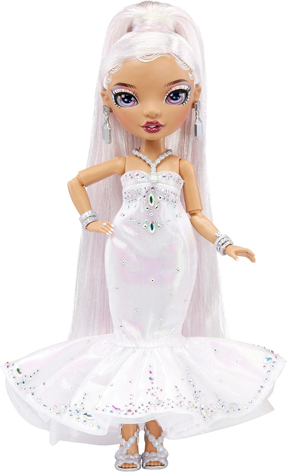 Rainbow High Holiday Editon Collectors Fashion Doll 2022 - ROXIE GRAND - Includes Multicoloured Hair, Iridescent & Diamond Gown, and Premium Doll Accessories - Great Gift for Kids Ages 6+