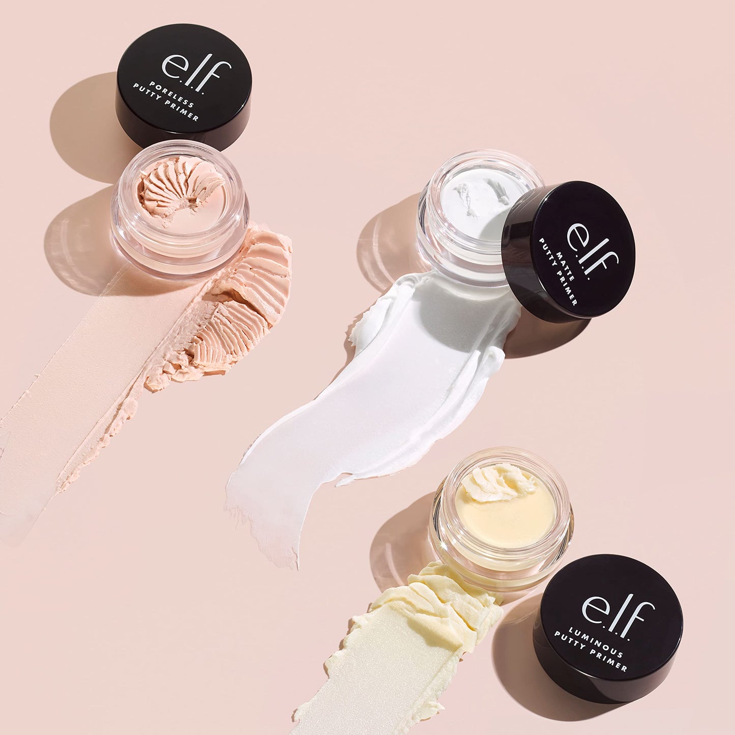 e.l.f, Luminous Putty Primer, Skin Perfecting, Lightweight, Silky, Long Lasting, Hydrates, Creates a Smooth Base, Illuminates, Plumps, Infused with hyaluronic acid and vegan collagen, 21g