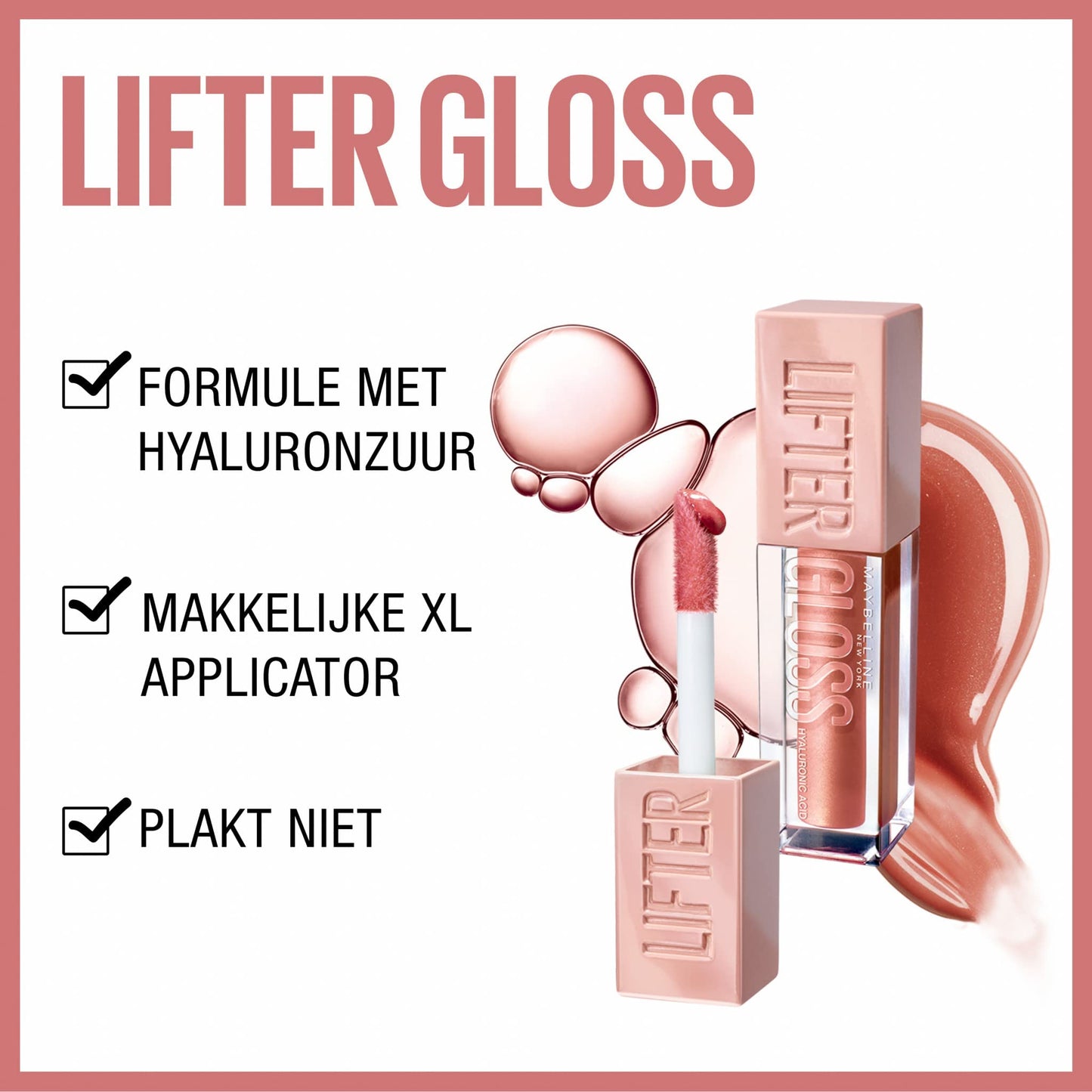 Maybelline New York Lifter Gloss, Hydrating Lip Gloss with Hyaluronic Acid, 5.4 ml, Shade: 003 Moon