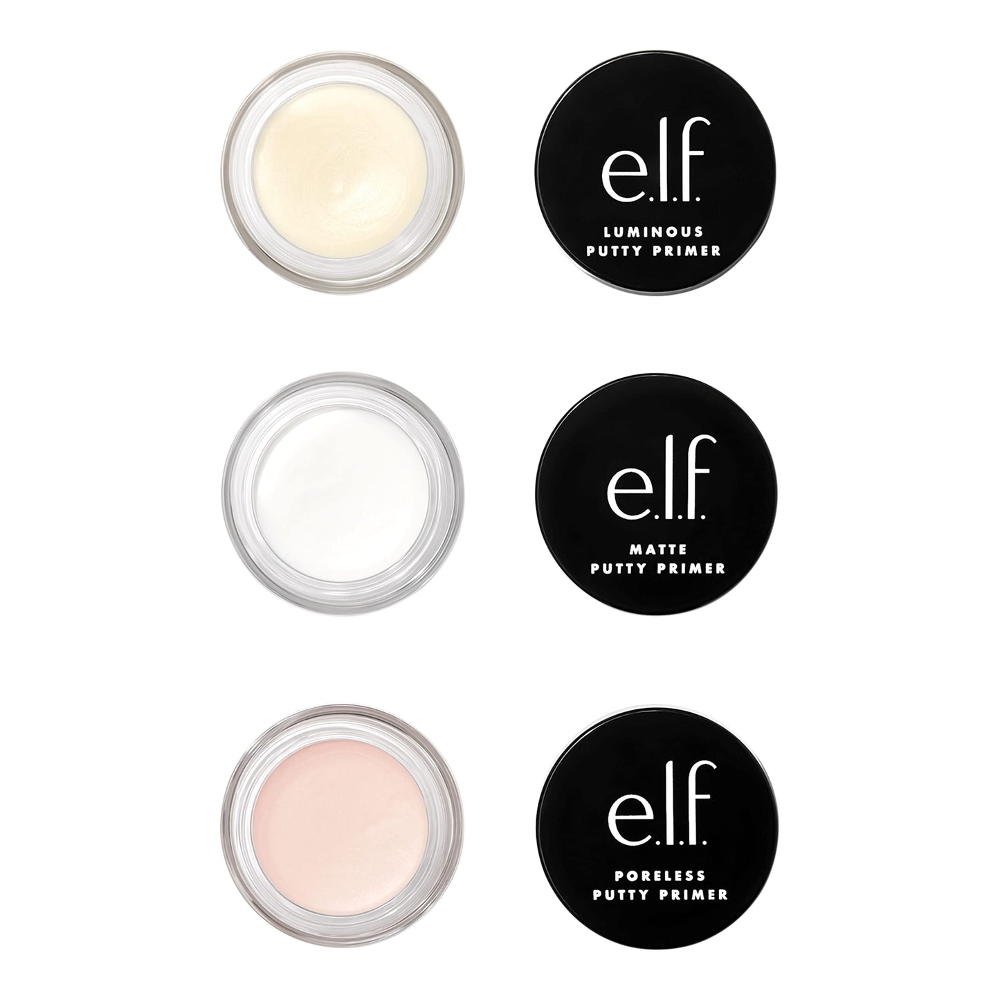 e.l.f, Luminous Putty Primer, Skin Perfecting, Lightweight, Silky, Long Lasting, Hydrates, Creates a Smooth Base, Illuminates, Plumps, Infused with hyaluronic acid and vegan collagen, 21g