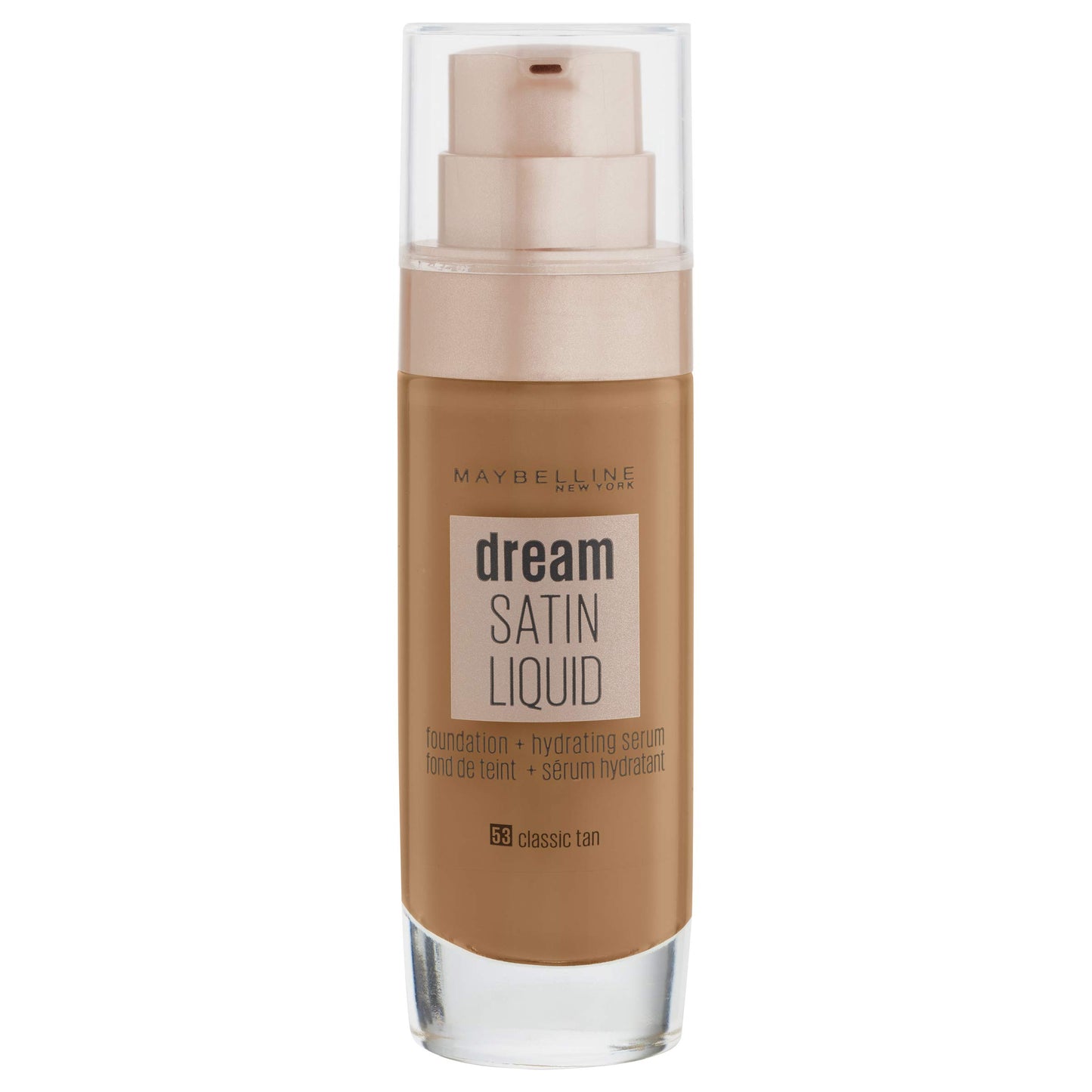 Maybelline Foundation, Dream Radiant Liquid Hydrating Foundation with Hyaluronic Acid and Collagen - Lightweight, Medium Coverage Up to 12 Hour Hydration - 30 Sand