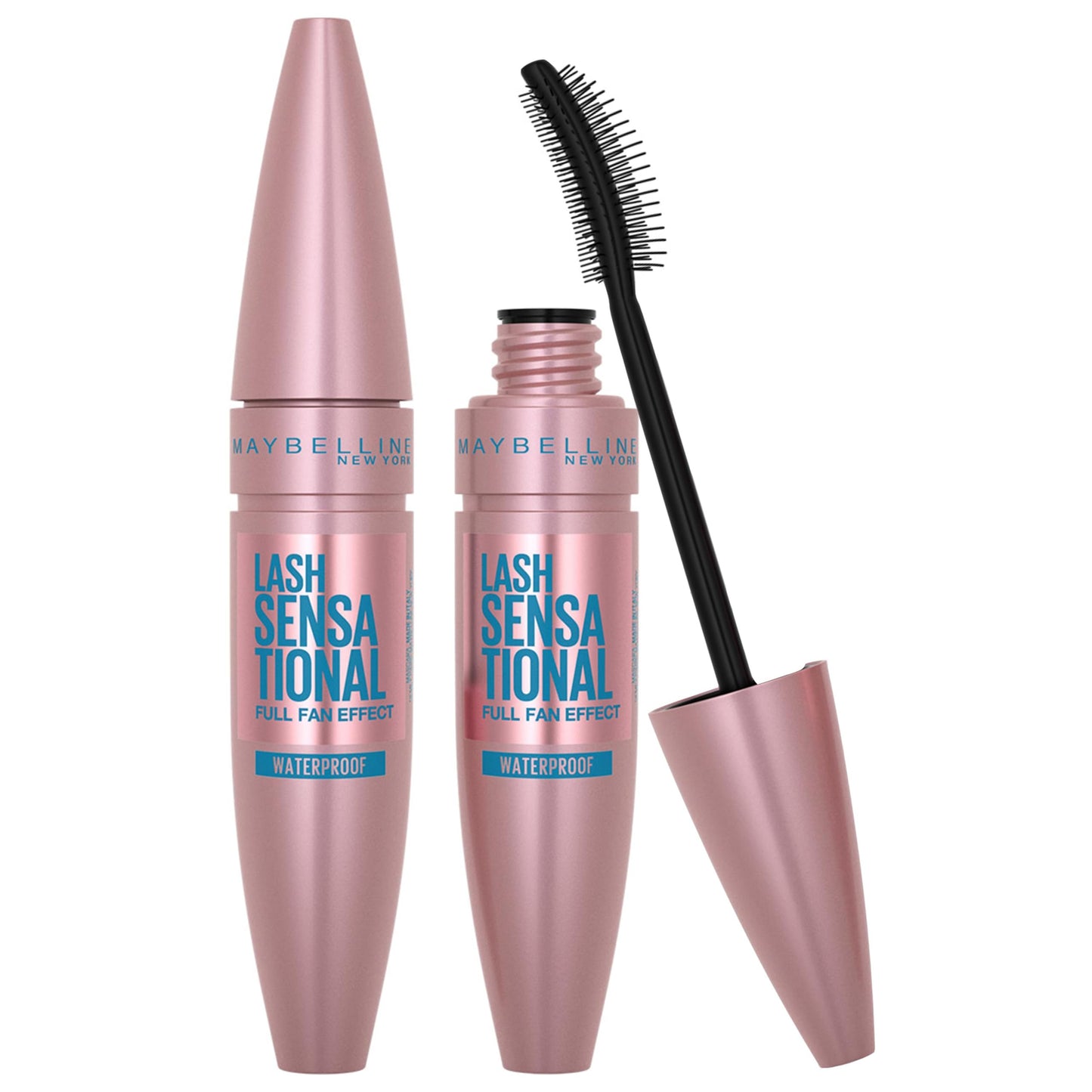 Maybelline Mascara, Lash Sensational Volumizing and Thickening Waterproof Mascara, Black