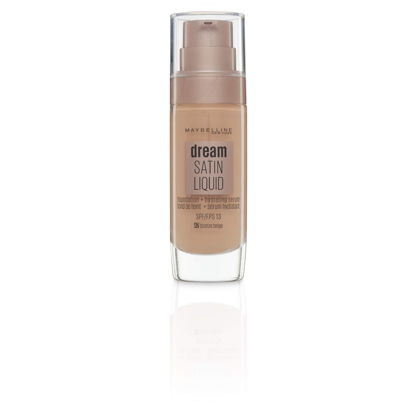 Maybelline Foundation, Dream Radiant Liquid Hydrating Foundation with Hyaluronic Acid and Collagen - Lightweight, Medium Coverage Up to 12 Hour Hydration - 30 Sand