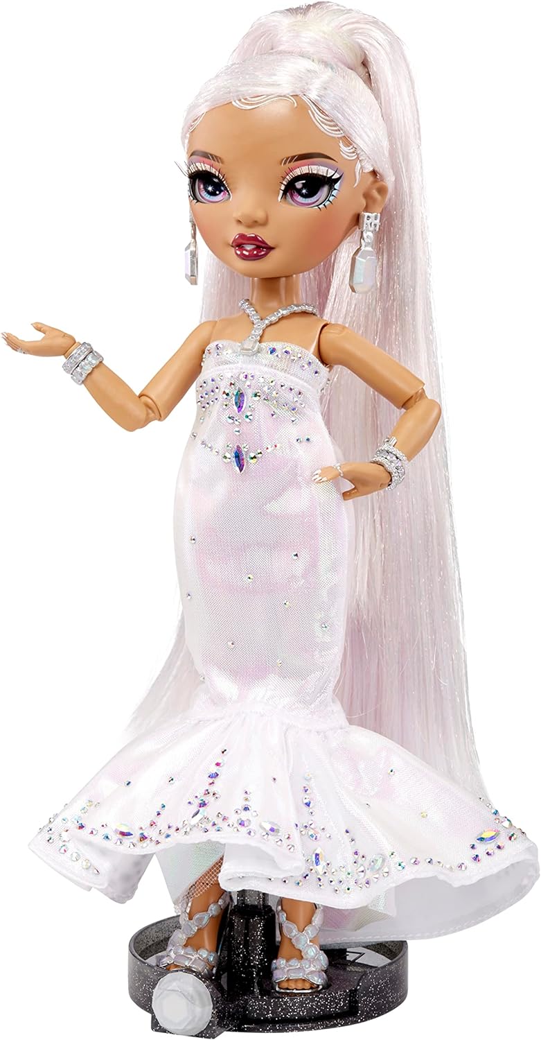 Rainbow High Holiday Editon Collectors Fashion Doll 2022 - ROXIE GRAND - Includes Multicoloured Hair, Iridescent & Diamond Gown, and Premium Doll Accessories - Great Gift for Kids Ages 6+