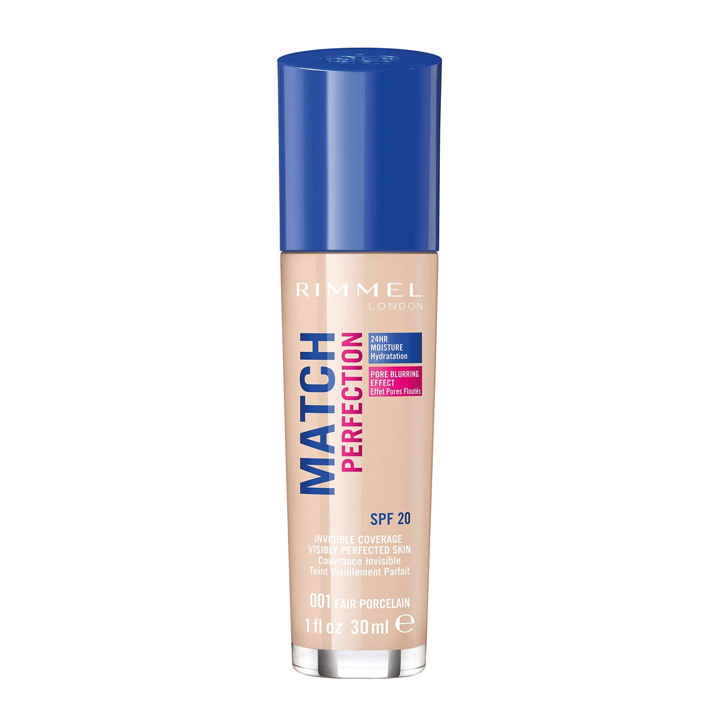 Rimmel Match Perfection Liquid Foundation, 101 Classic Ivory, 30ml