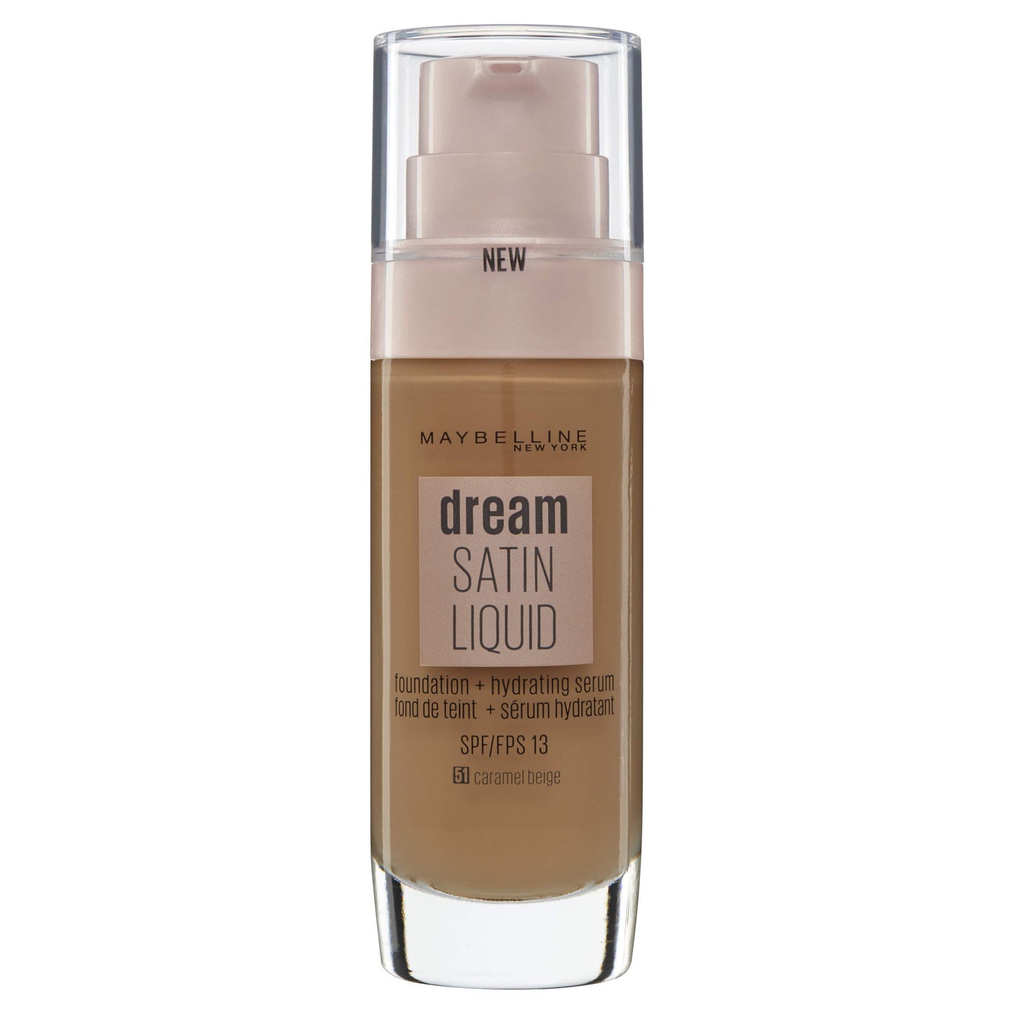 Maybelline Foundation, Dream Radiant Liquid Hydrating Foundation with Hyaluronic Acid and Collagen - Lightweight, Medium Coverage Up to 12 Hour Hydration - 30 Sand