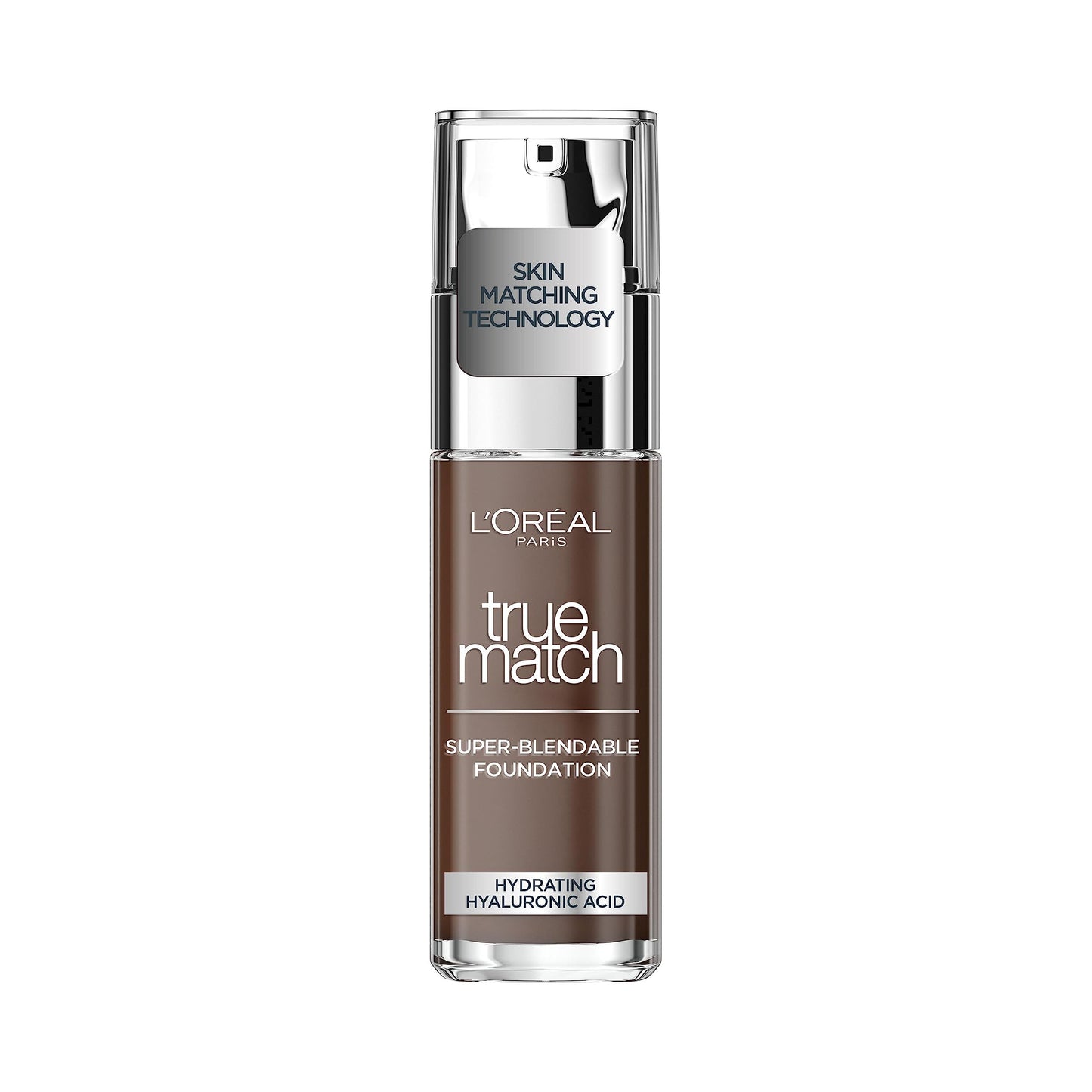 L'Oreal Paris True Match Liquid Foundation, Skincare Infused with Hyaluronic Acid, SPF 17, Available in 40 Shades, 6.5W Golden Toffee, 30 ml