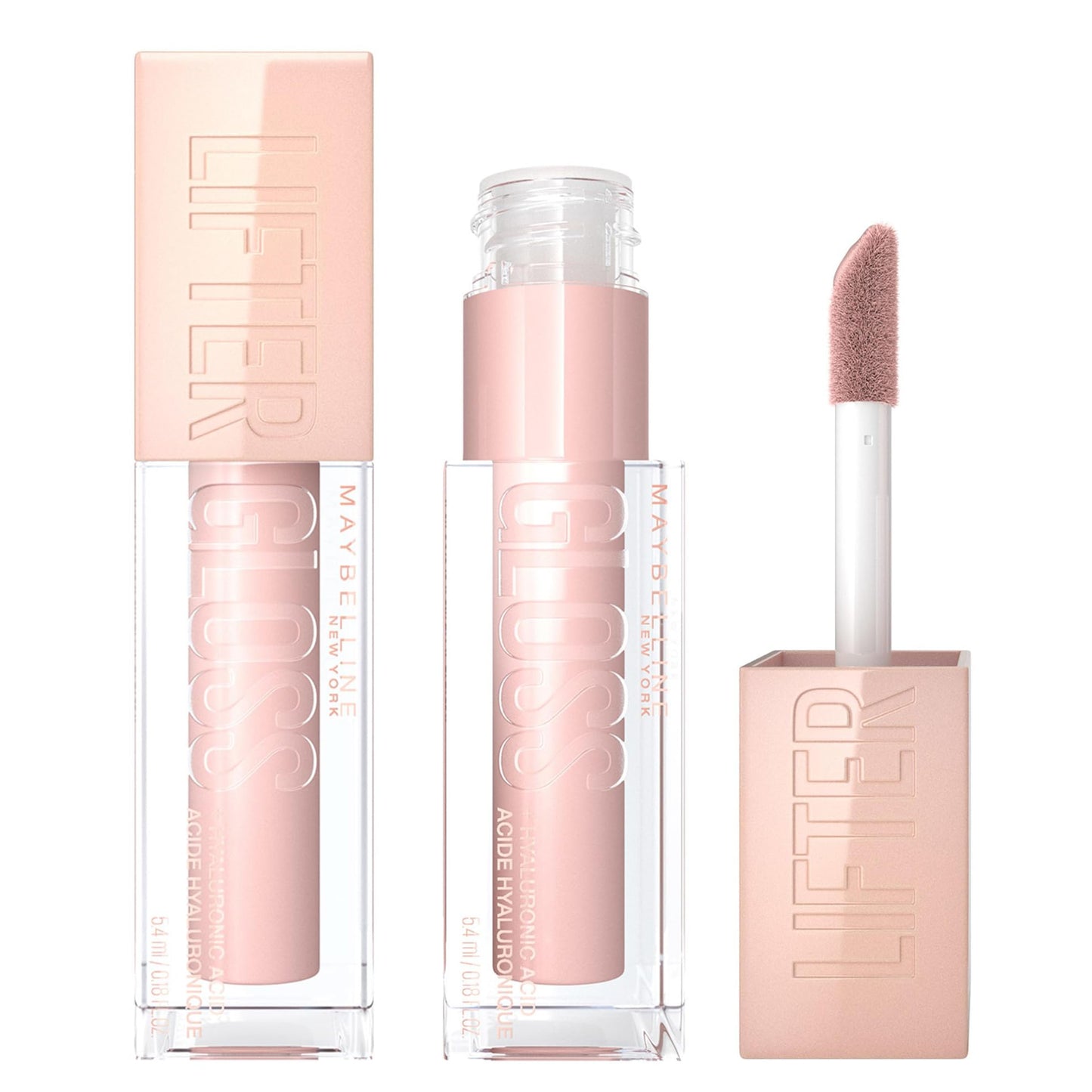 Maybelline New York Lifter Gloss, Hydrating Lip Gloss with Hyaluronic Acid, 5.4 ml, Shade: 003 Moon