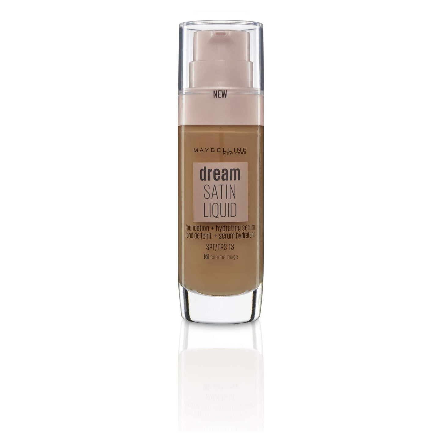 Maybelline Foundation, Dream Radiant Liquid Hydrating Foundation with Hyaluronic Acid and Collagen - Lightweight, Medium Coverage Up to 12 Hour Hydration - 30 Sand