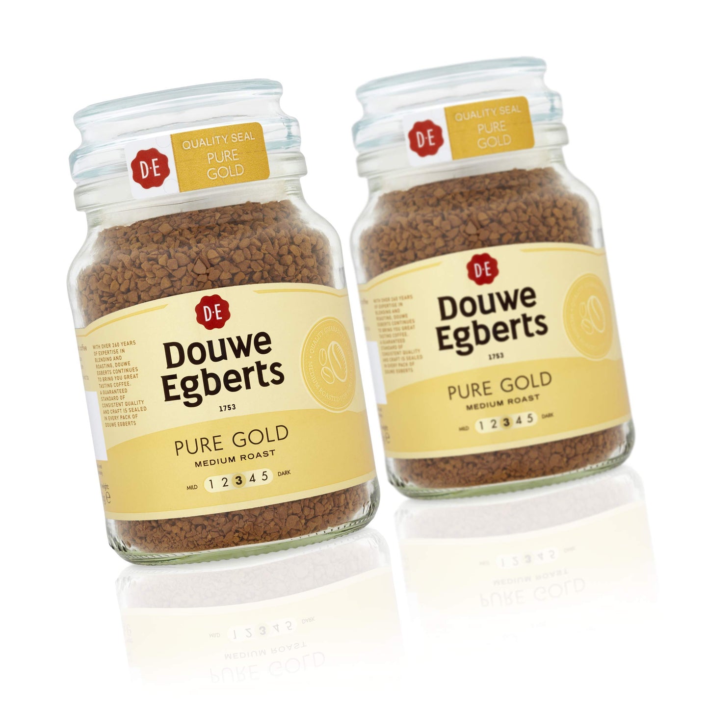 Douwe Egberts Pure Gold Instant Coffee - 1 x 750g Tin