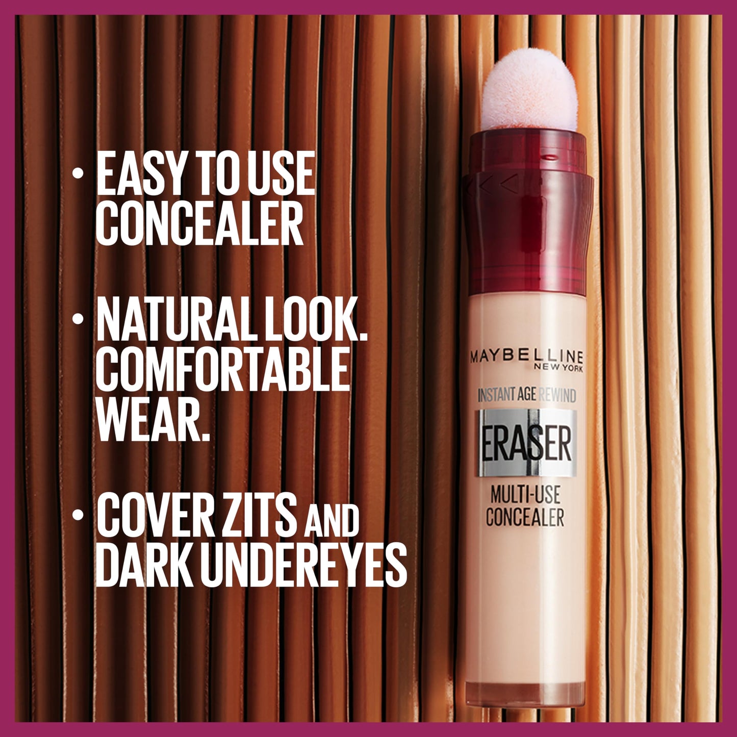 Maybelline Instant Anti Age Eraser Eye Concealer, Dark Circles and Blemish Concealer, Ultra Blendable Formula, 06 Neutraliser