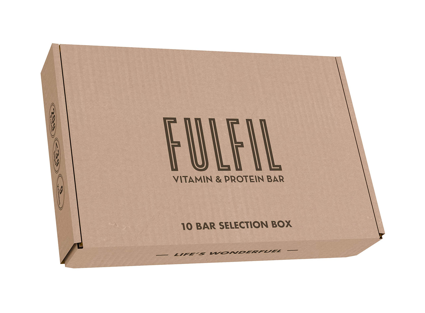 Fulfil Vitamin and Protein Bar (15 x 55 g Bars), Milk Chocolate Crunch Flavour, 20 g High Protein, 9 Vitamins, Low Sugar