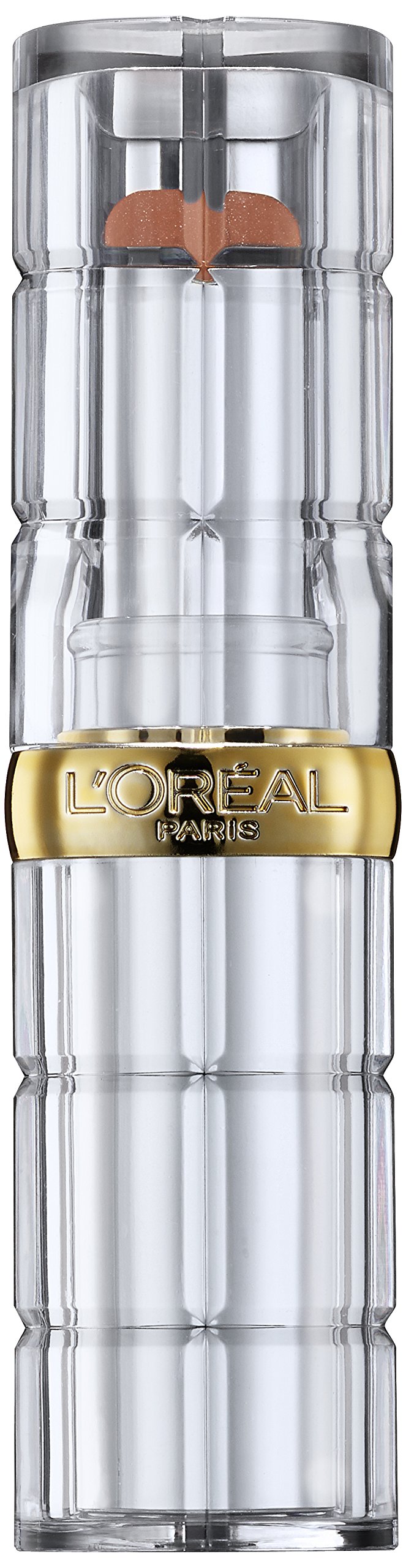 L'Oreal Paris Lipstick, Balm-In-Lipstick, Keep Lips Hydrated and Smooth, Natural-Looking Shiny Finish, Glow Paradise, 191 Nude Heaven?