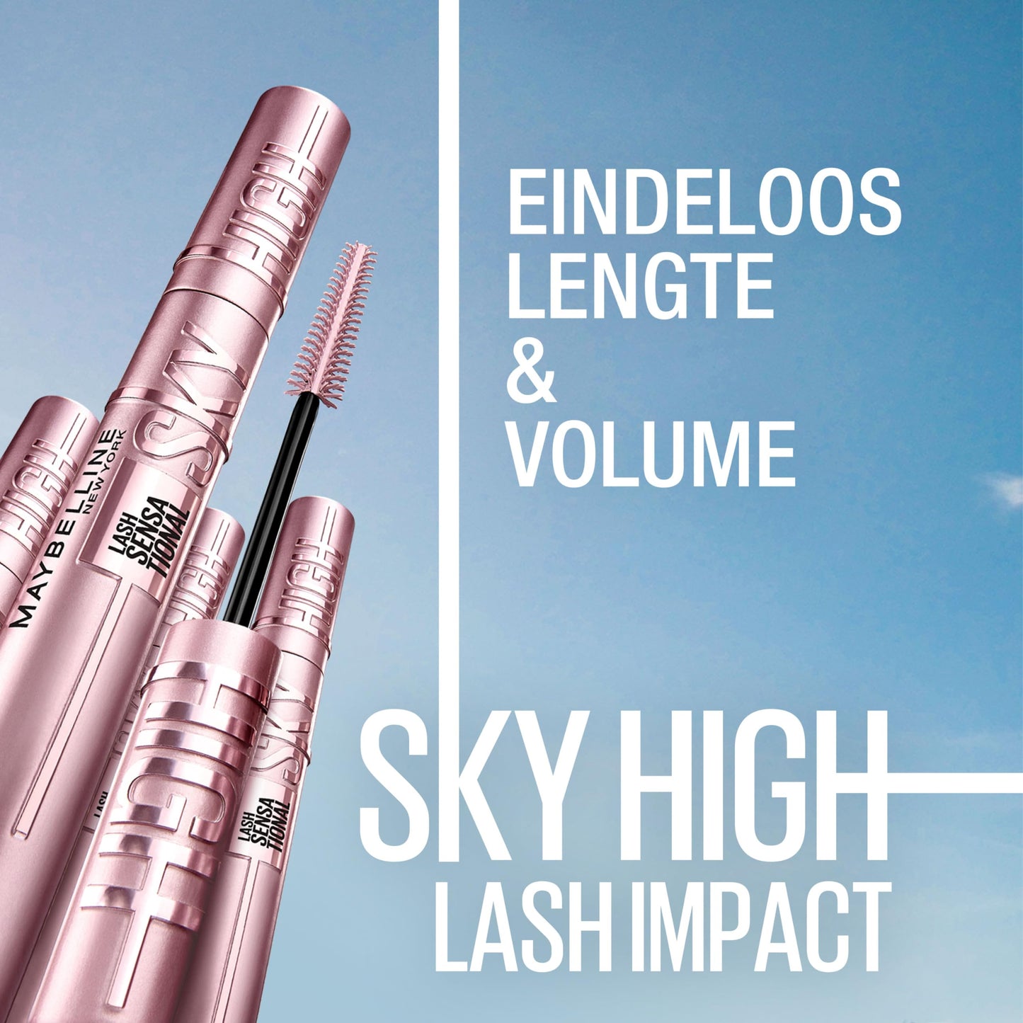 Maybelline New York Lash Sensational Sky High Boosting Tinted Primer, Lengthening & Thickening Primer Lashes Care, Serum Infused Base with Vitamin B5 & Ceramides