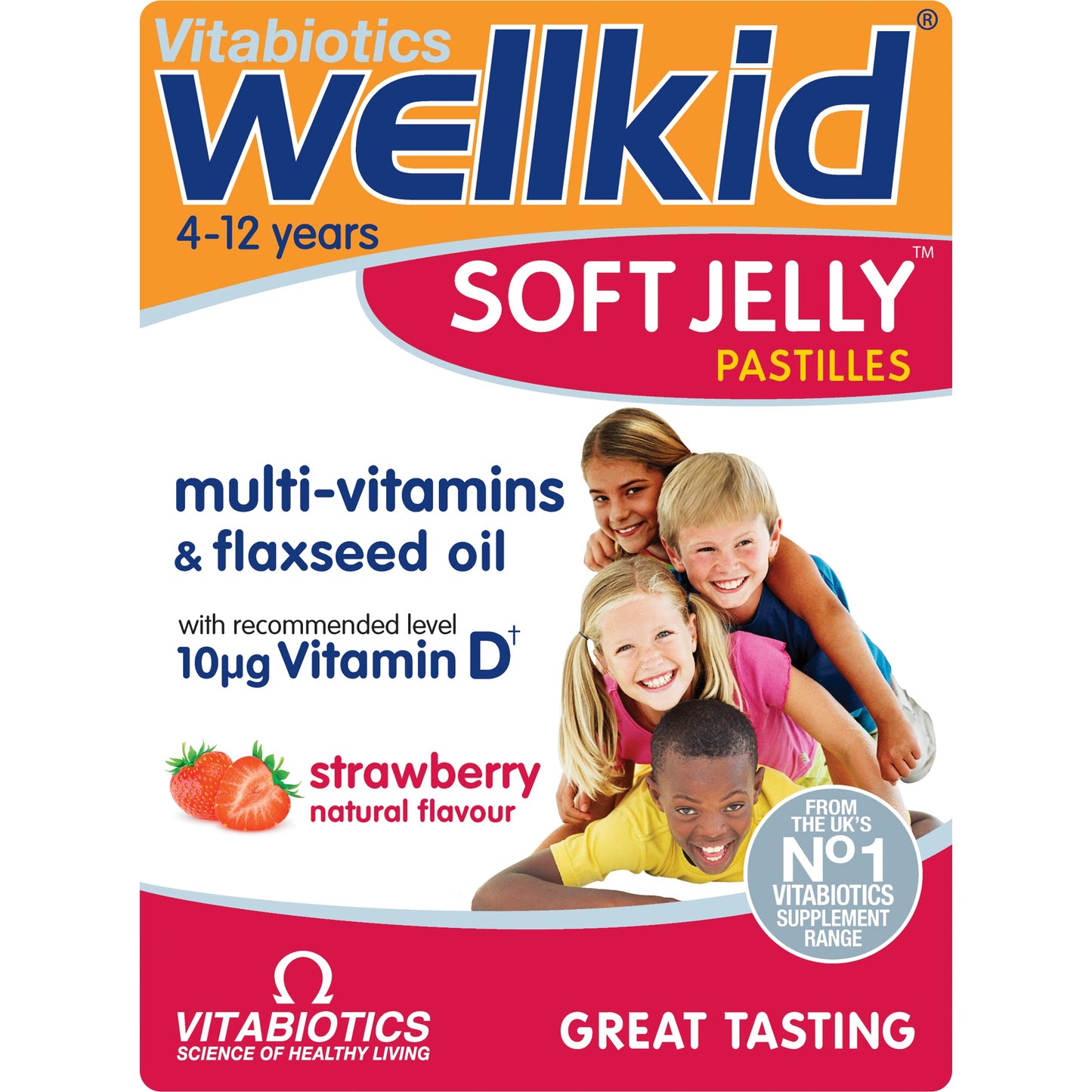 Wellkid Vitabiotics Soft Jelly Strawberry - 30 Pastilles