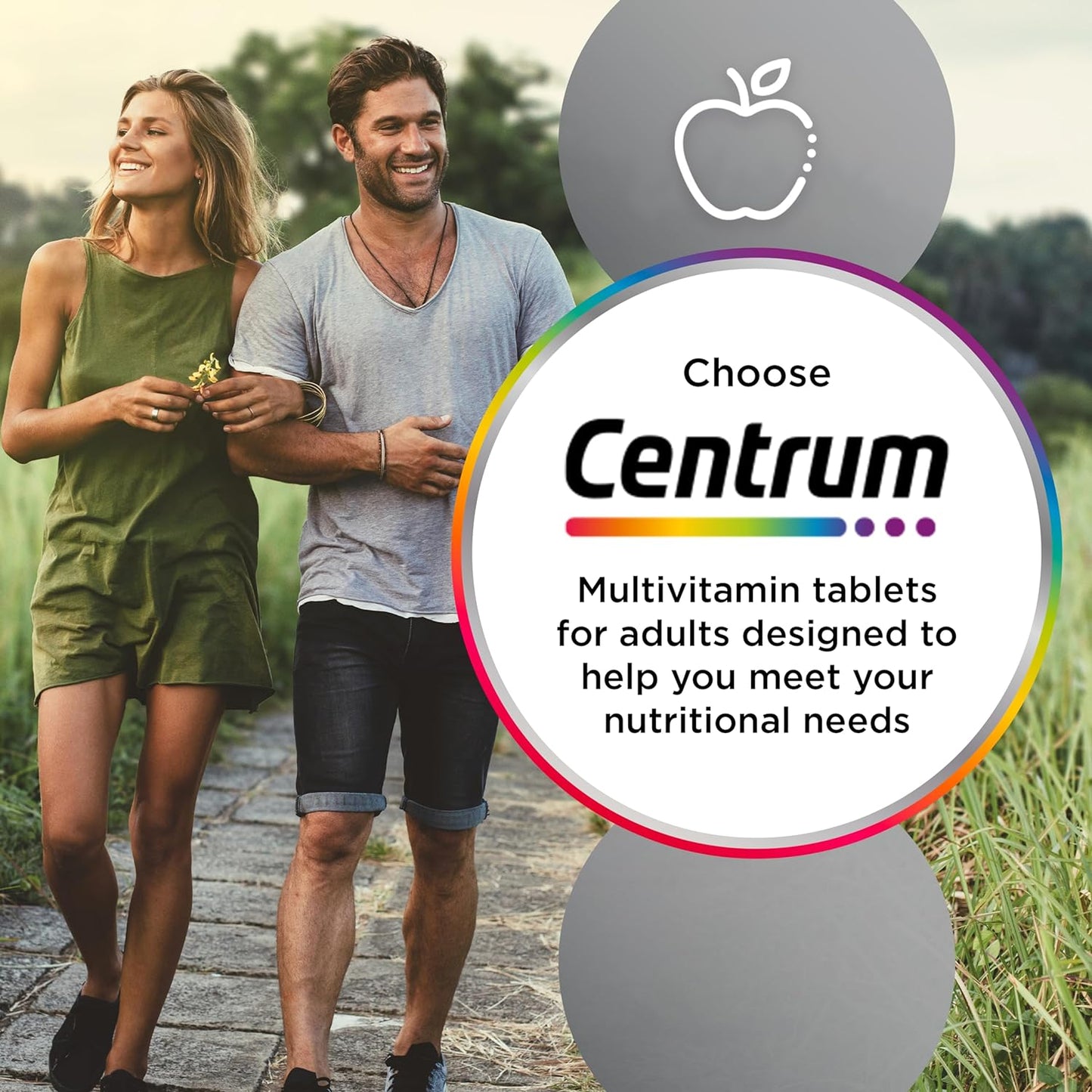 Centrum Advance Multivitamin Tablets for Men and Women, Vitamins with 24 Essential Nutrients, including Vitamin C, D and Zinc, 180 ct (Packaging and Tablet colour may vary slightly)