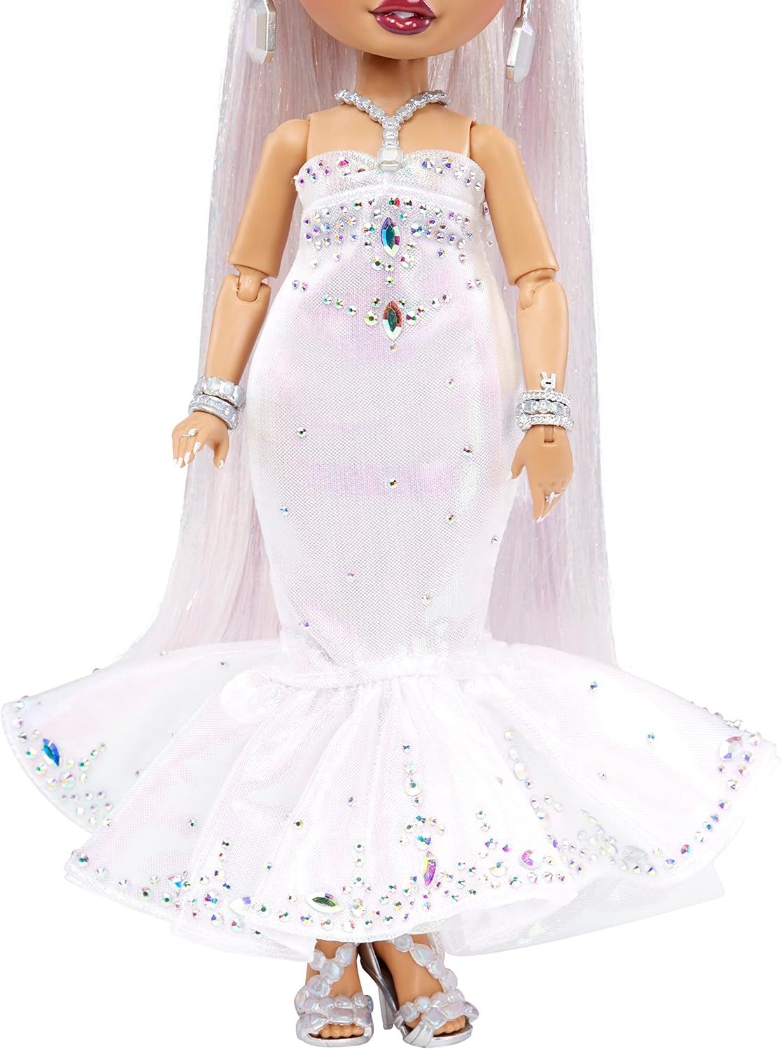 Rainbow High Holiday Editon Collectors Fashion Doll 2022 - ROXIE GRAND - Includes Multicoloured Hair, Iridescent & Diamond Gown, and Premium Doll Accessories - Great Gift for Kids Ages 6+