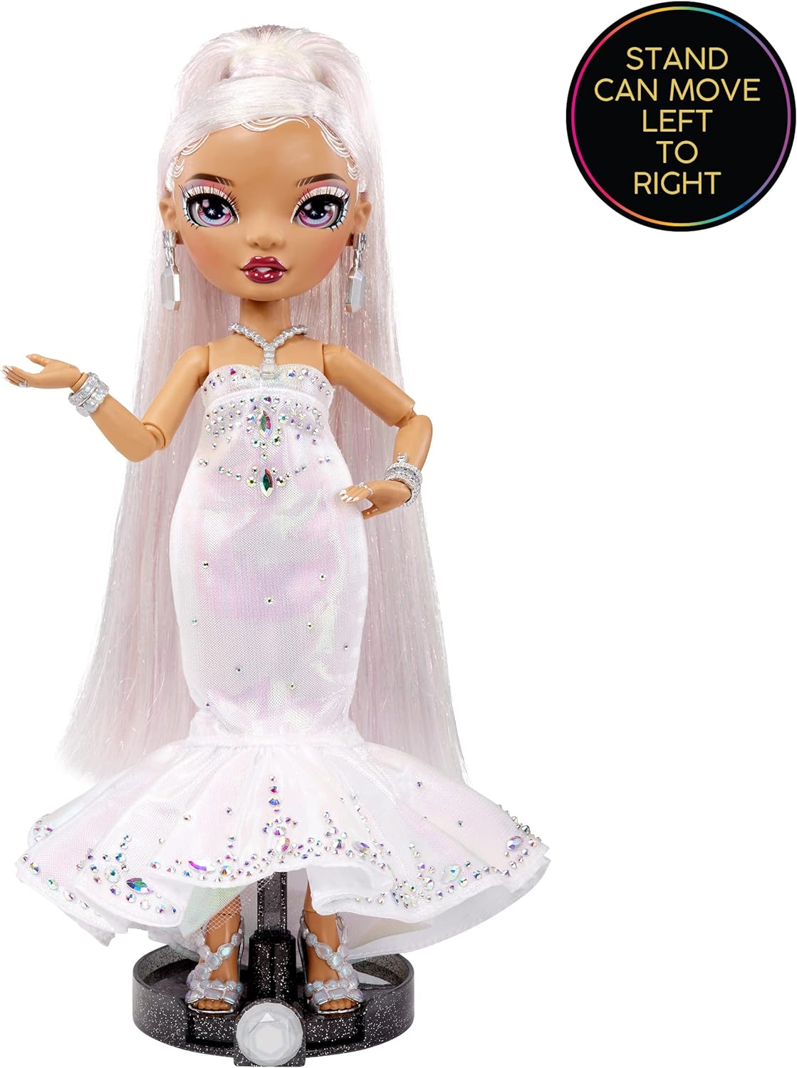 Rainbow High Holiday Editon Collectors Fashion Doll 2022 - ROXIE GRAND - Includes Multicoloured Hair, Iridescent & Diamond Gown, and Premium Doll Accessories - Great Gift for Kids Ages 6+