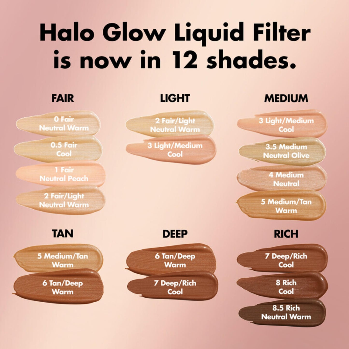 e.l.f. Halo Glow Liquid Filter, Complexion Booster For A Glowing, Soft-Focus Look, Infused With Hyaluronic Acid, Vegan & Cruelty-Free, 0 Fair