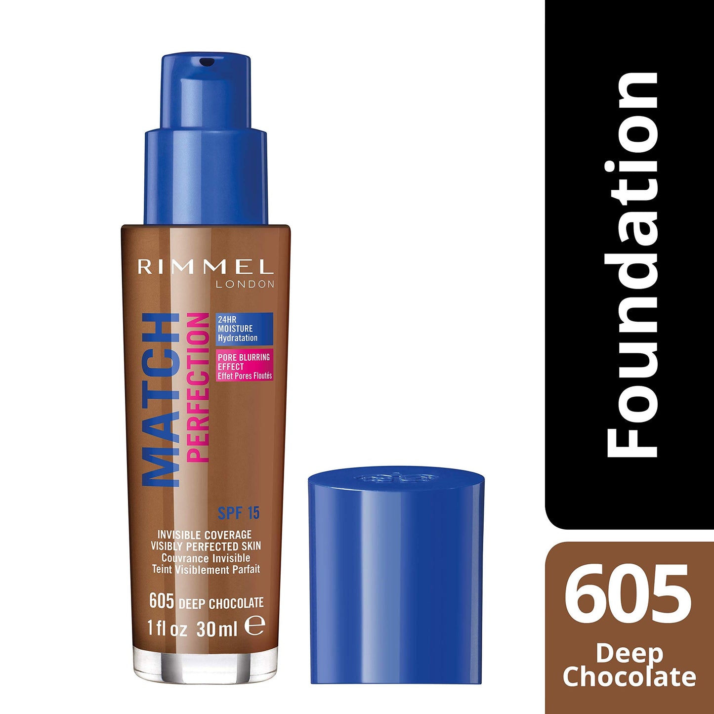 Rimmel Match Perfection Liquid Foundation, 101 Classic Ivory, 30ml