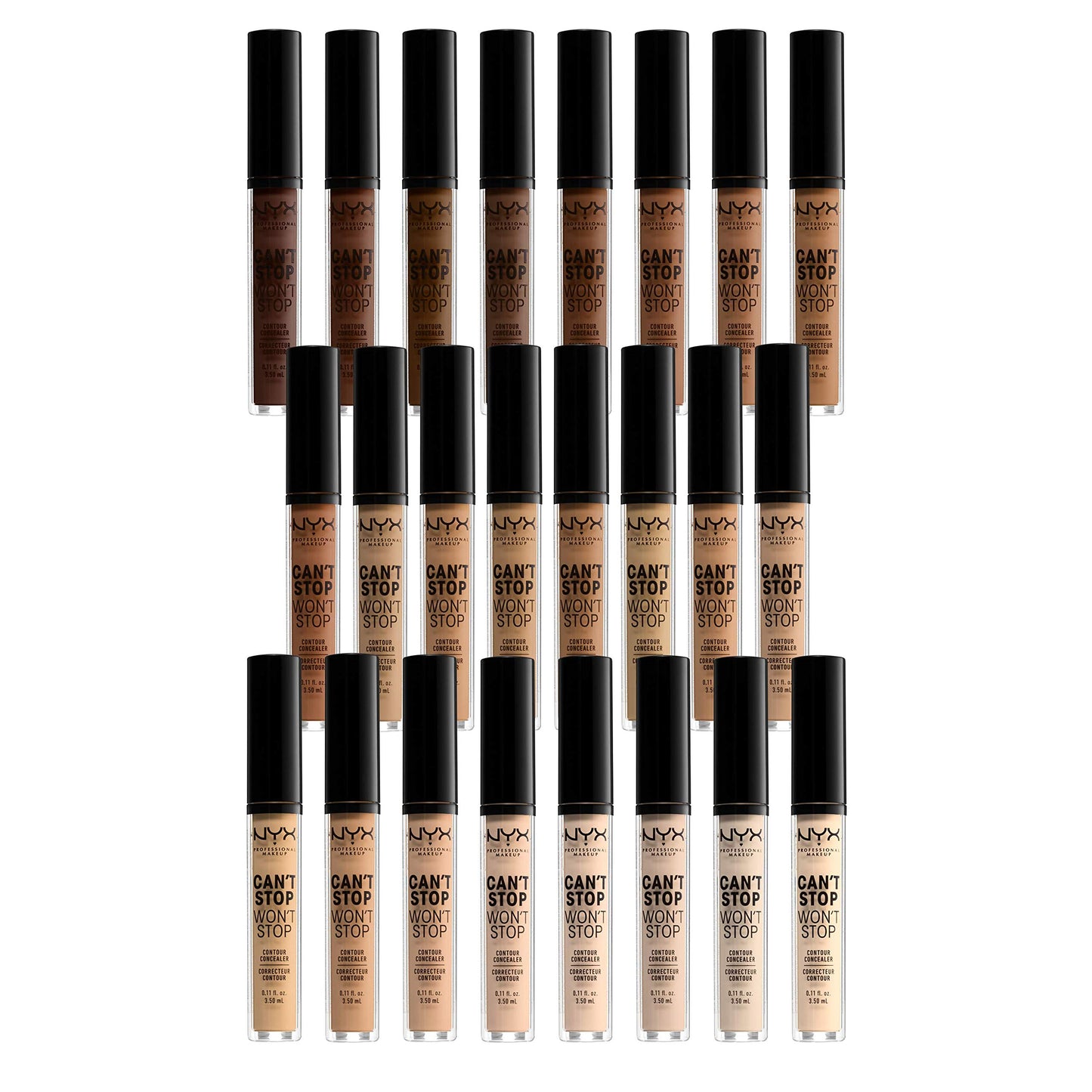 NYX Professional Makeup Can'T Stop Won'T Stop Full Coverage Concealer - Natural, 3.50ml