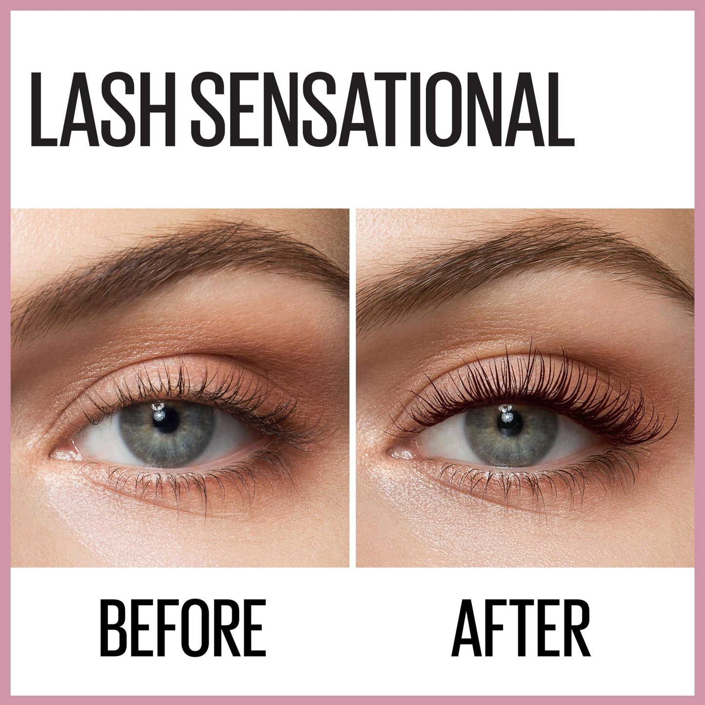 Maybelline Mascara, Lash Sensational Volumizing and Thickening Waterproof Mascara, Black