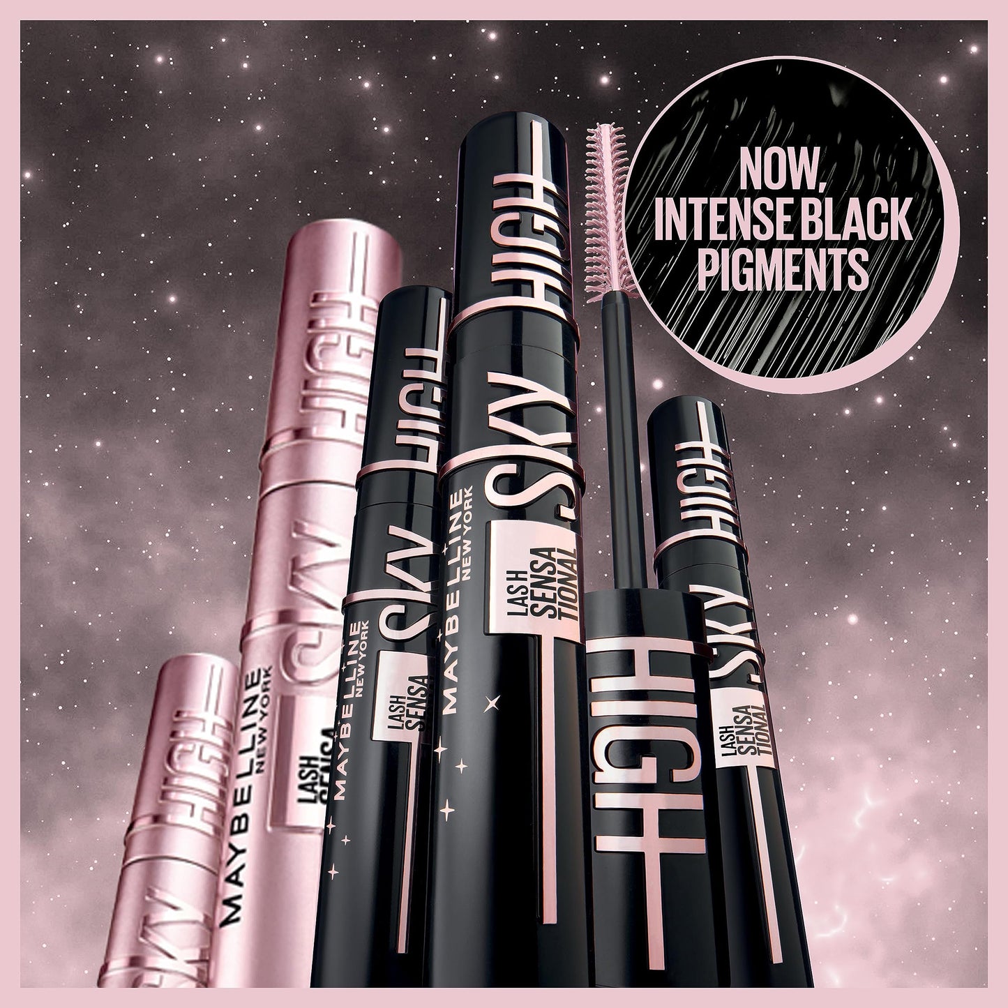 Maybelline New York Lash Sensational Sky High Boosting Tinted Primer, Lengthening & Thickening Primer Lashes Care, Serum Infused Base with Vitamin B5 & Ceramides