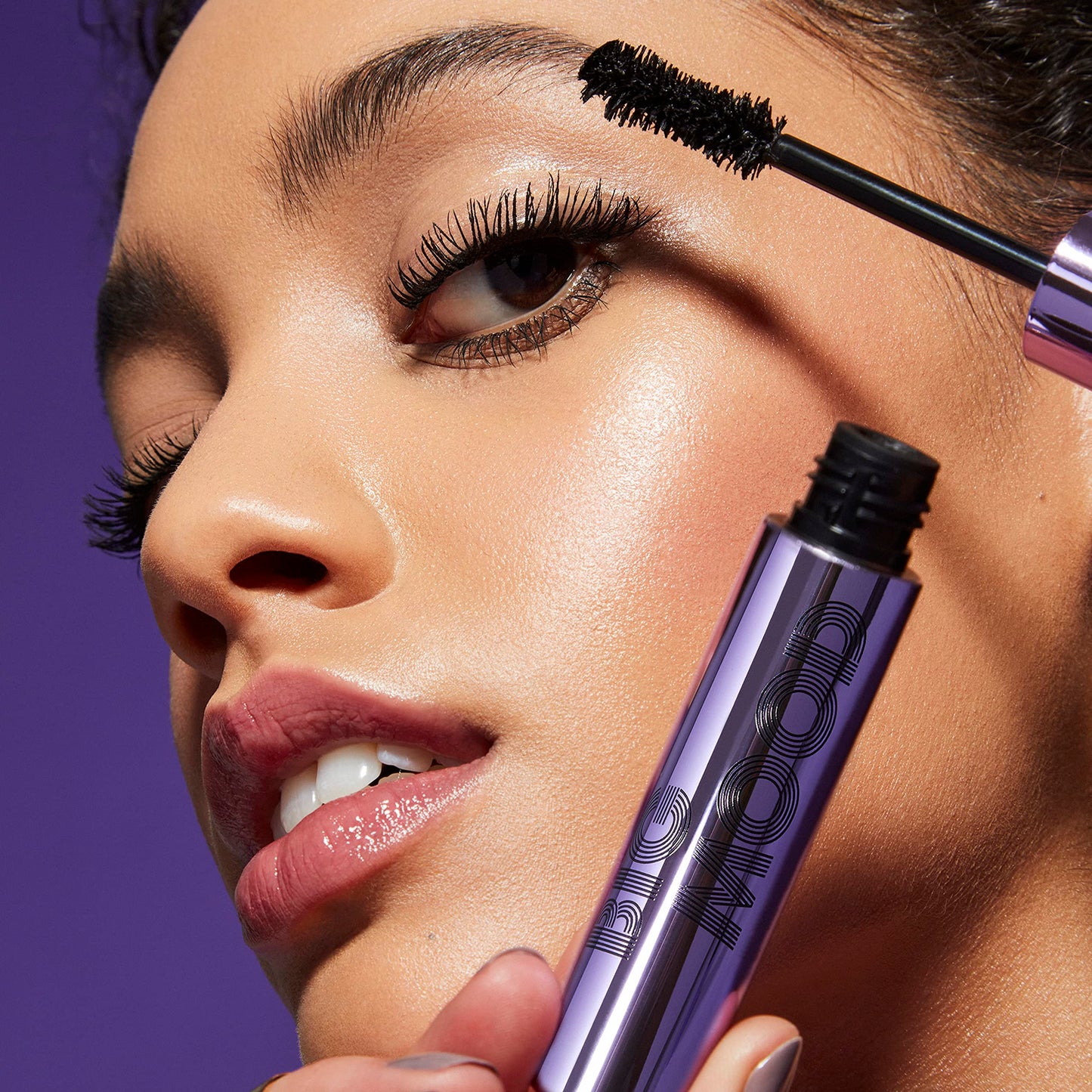 e.l.f. Big Mood Mega Volume & Lifting Mascara, Bold Volume & Instant Lift, Creates Long-Lasting Voluminous Lashes, Deep Brown, 1.1 Oz (10mL)